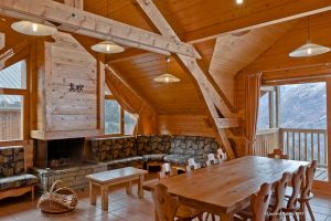 Woonkamer chalet Chamois