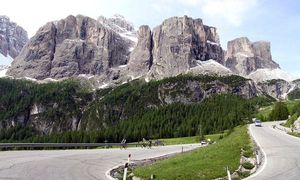 Fietshotel Pider in Wengen fietsen in de Dolomieten