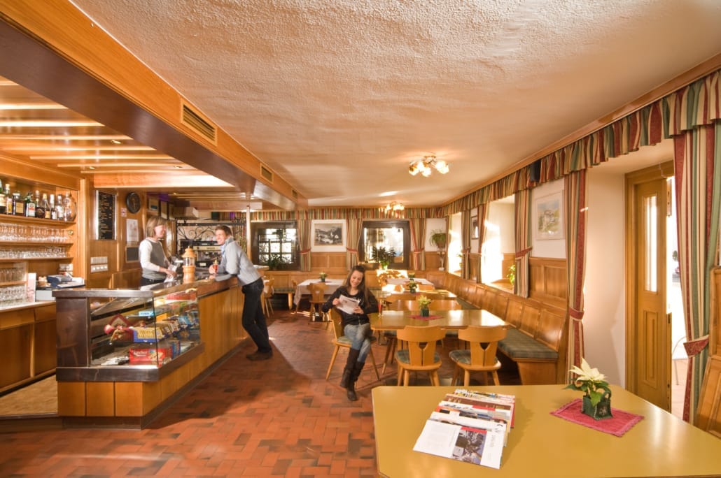 Fietshotel Pider in Wengen restaurant